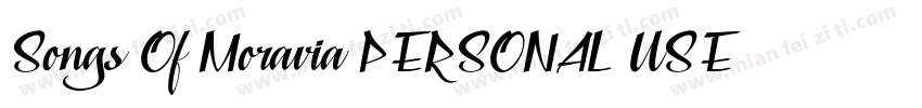 Songs Of Moravia PERSONAL USE Regu字体转换
